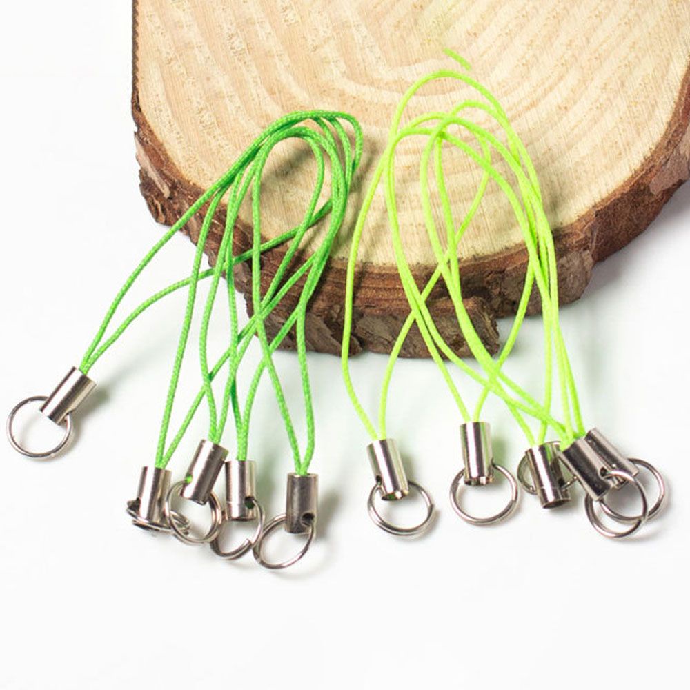 Set 100 dây móc khóa trang trí điện thoại nhiều màu sắc