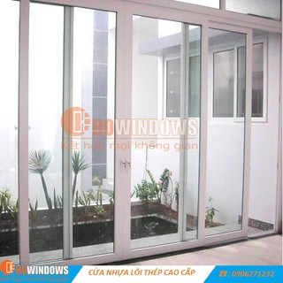 cửa đi nhựa lõi thép