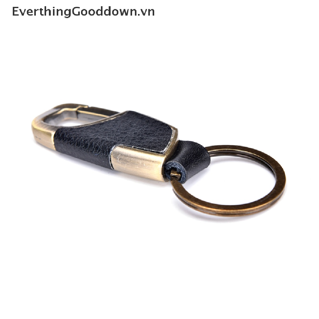 Móc Khóa Dây Da Và Kim Loại Sáng Tạo Dành Cho Nam