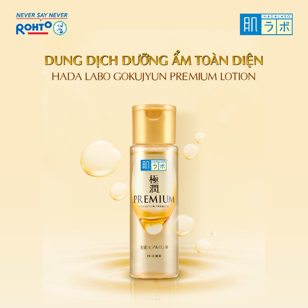 Dung dịch dưỡng ẩm tối ưu Hada Labo Gokujyun Premium Lotion 170ml 2021 (Nhập khẩu từ Nhật Bản)