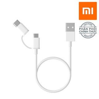 Cáp sạc Xiaomi 2 in 1 Type-C & Micro USB Quick Charger Cable - Hàng chính hãng