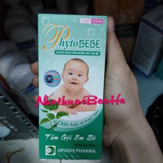 Sữa tắm gội PhytoBEBE 100ml trị rôm sẩy.