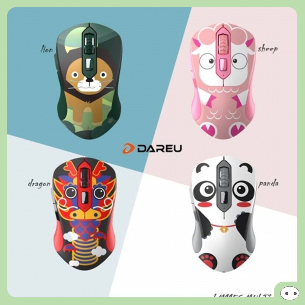 [Mã SKAMSALE03 giảm 10% đơn 200k] CHUỘT KHÔNG DÂY DAREU LM115G MULTI COLOR CUTE