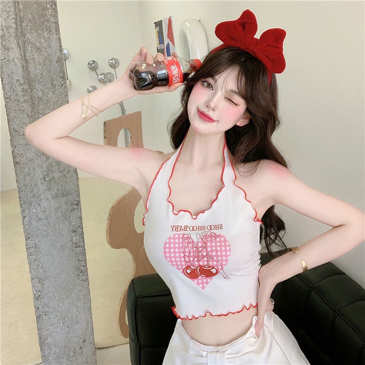 Áo Croptop Hở Lưng Dáng Ôm Thời Trang Mùa Hè Cho Nữ