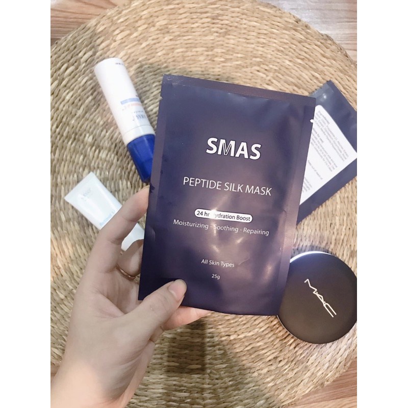 MIẾNG MẶT NẠ PHỤC HỒI DA SMAS PEPTIDE SILK MASK 25G