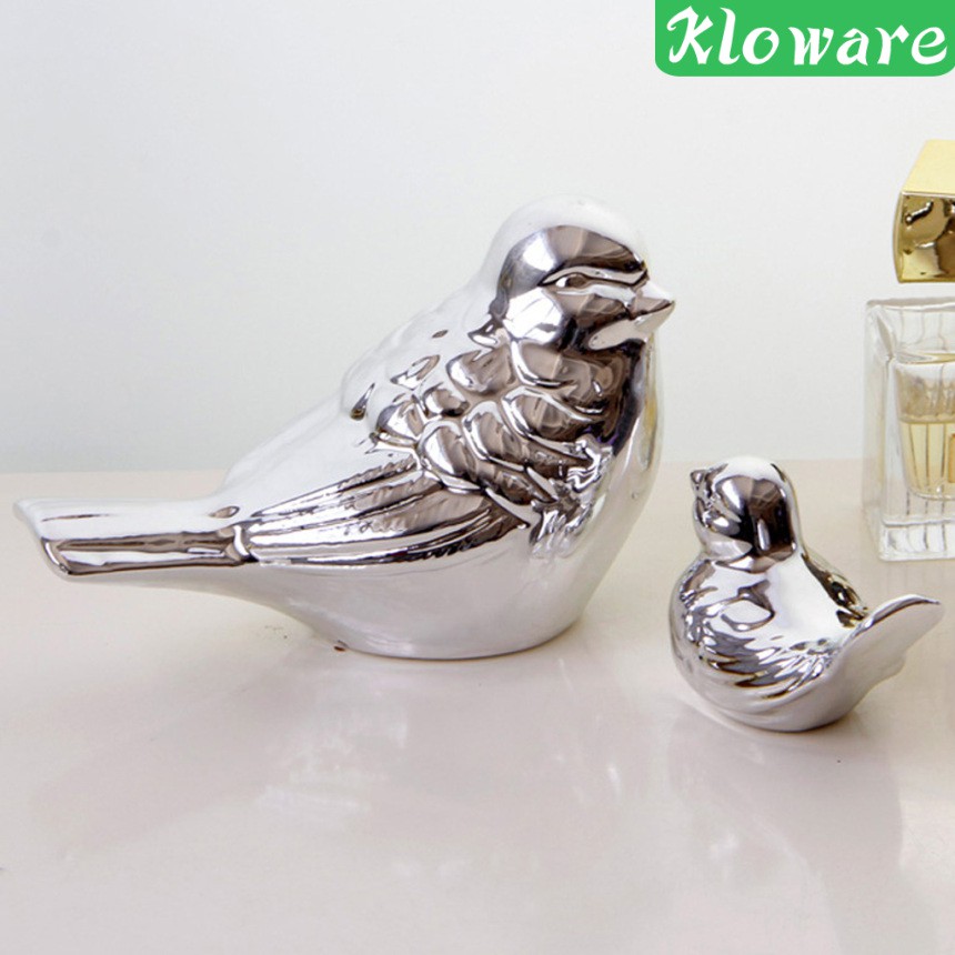 Set 2 Chú Chim Để Bàn Trang Trí Tiệc Cưới Phong Cách Bắc Âu Hiện Đại