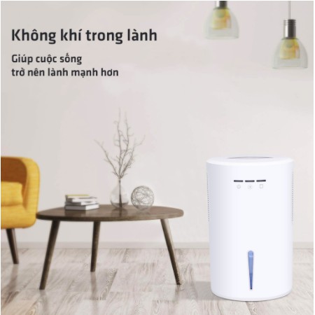 Máy hút ẩm lọc không khí DE-HUMIDIFIER tiêu chuẩn Châu Âu ROHS - bảo hành 1 năm lỗi 1 đổi 1 (40m2 - 1000ml/ngày)