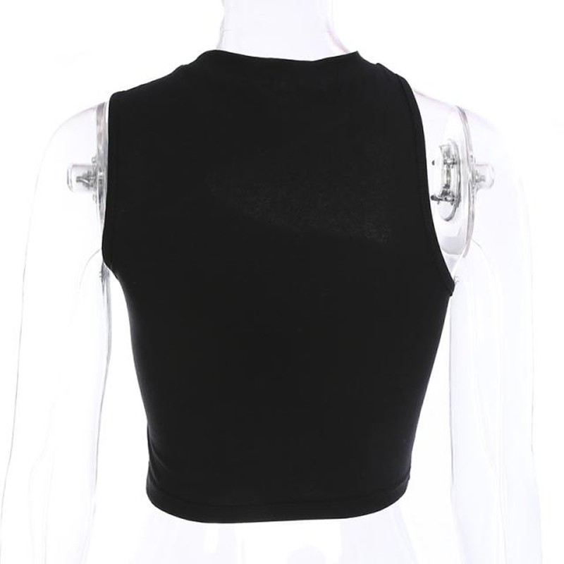 Áo thun lửng không tay lệch vai thời trang cho nữ | BigBuy360 - bigbuy360.vn