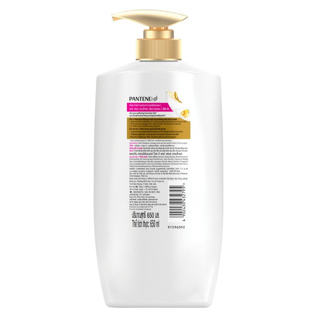 Dầu Xả PANTENE Ngăn Rụng Tóc Hair Fall Control Conditioner 650ml