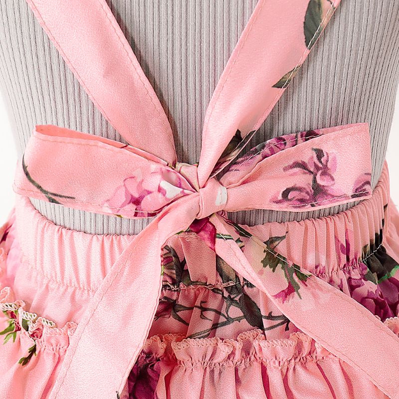 Mary☆2019 Cute Newborn Toddler Kids Baby Girl Sister Matching Clothes Ruffles Floral Princess Dress
