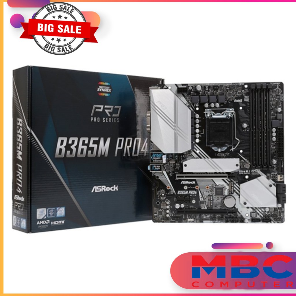 Mainboard ASROCK B365M - Pro4 Mới