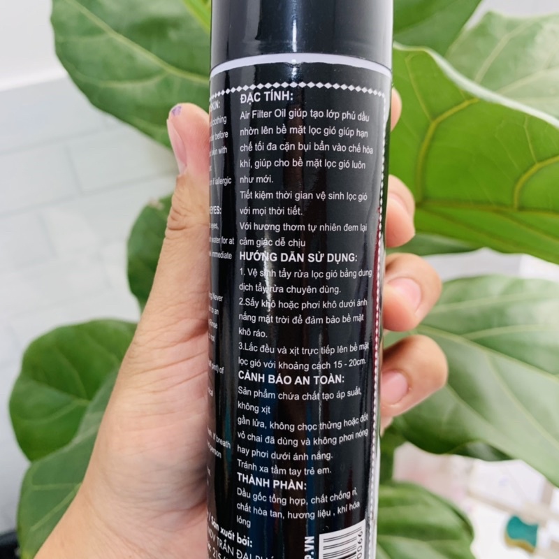 [Mã LIFEAU5SALE giảm 20k đơn 50k] Chai xịt tẩm dầu lọc trụ Spray King