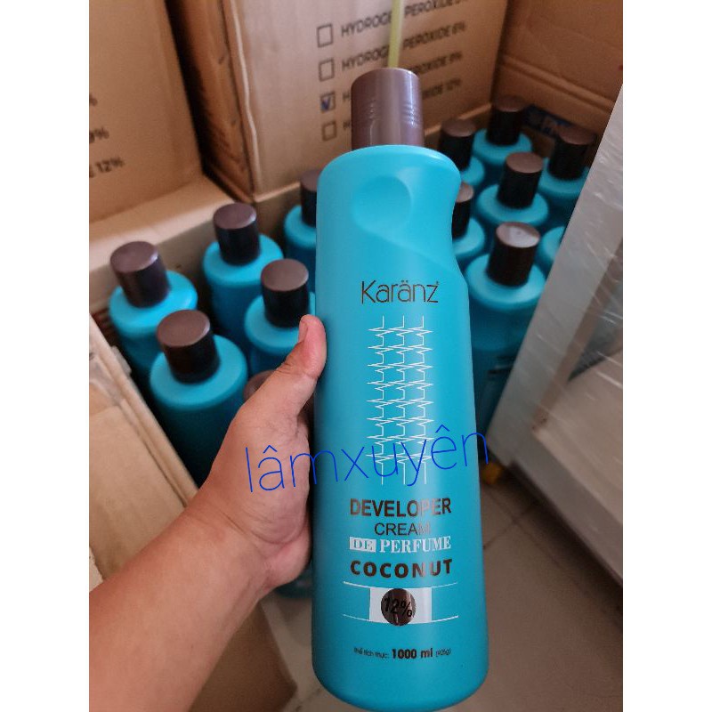 Oxy Collagen Dừa không rát coconut cao cấp 1000ml KaranzFREESHIP nâng tông hỗ trợ nhuộm bảo vệ tác hại của thuốc nhuộm