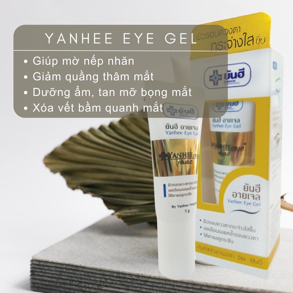 Kem giảm thâm quầng mắt Yanhee Eye Gel giúp mờ nếp nhăn xóa vết thâm và tan bọng mắt 5g chính hãng thái lan