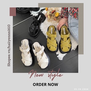 ORDER Sandal rọ đế bự phong cách Hàn Quốc
