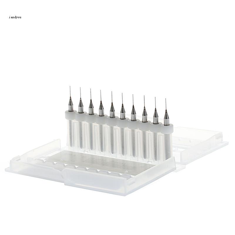 ✿ (MớI) Bộ 10 MũI Khoan XoắN 0.4mm 1 / 8 &quot;