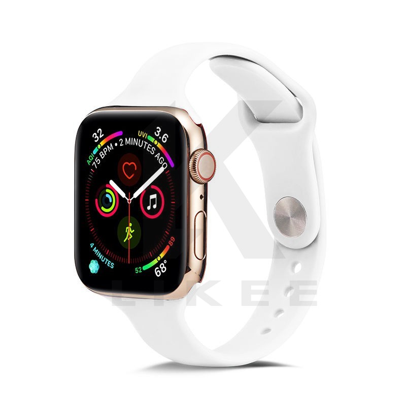 Dây đeo thay thế unisex bằng silicon mềm mỏng cho Apple Watch 38mm/40mm/41mm 42mm/44mm/45mm/24/22/20/18mm iWatch Series 6/5/4/3/2/1