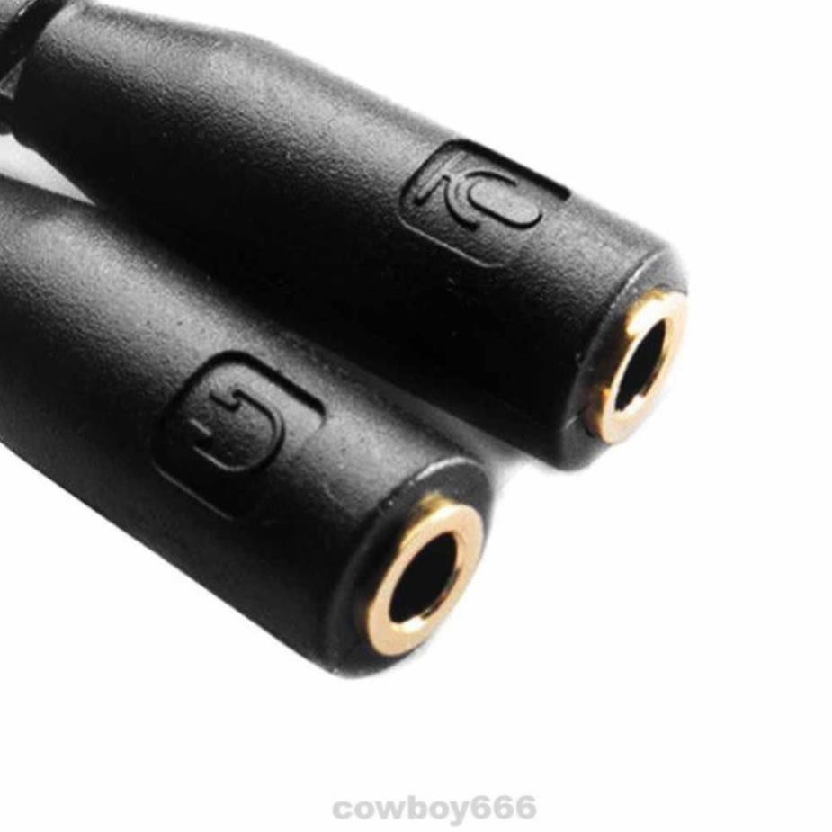 Dây Cáp Âm Thanh Chia Cổng Jack 3.5mm Ra 2 Cổng 3.5mm