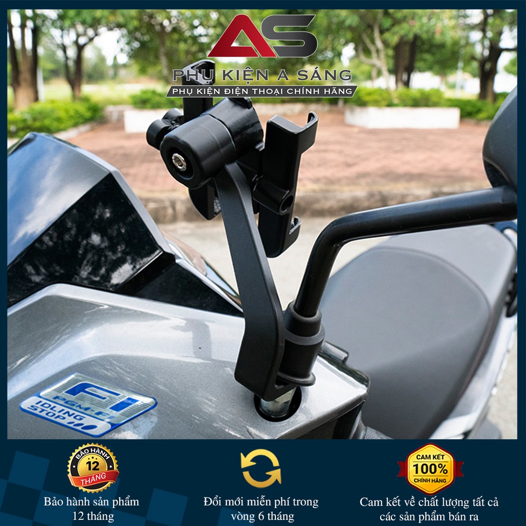 [ Có Video] Giá Đỡ - Kẹp Điện Thoại Gắn Xe Máy Inox C2 Chống Rung, Chống Cướp Cực Chắc Chắn | BigBuy360 - bigbuy360.vn