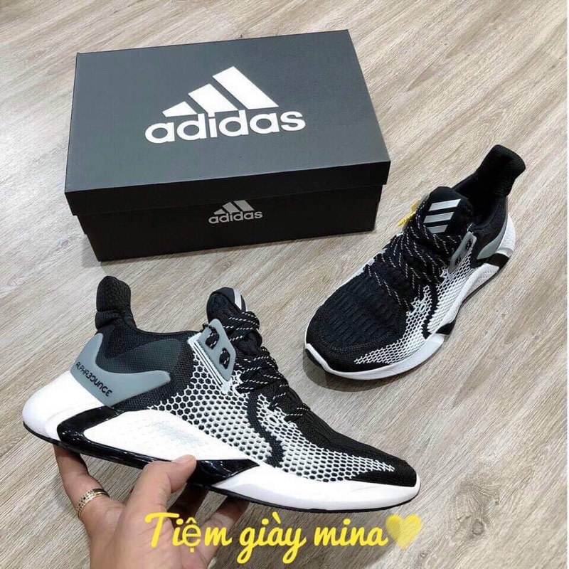 Giày alphabounce 2020 bản 11 . Giày thể thao nam nữ  buộc dây kèm hộp