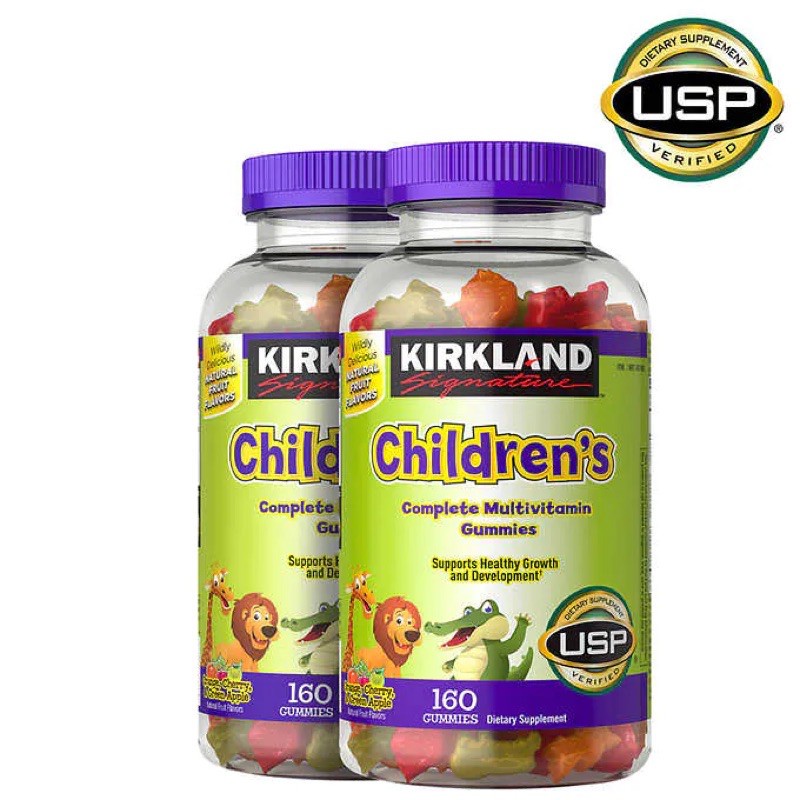 Kẹo dẻo bổ sung vitamin tổng hợp cho bé Kirkland Children's Multivitamin 160 viên