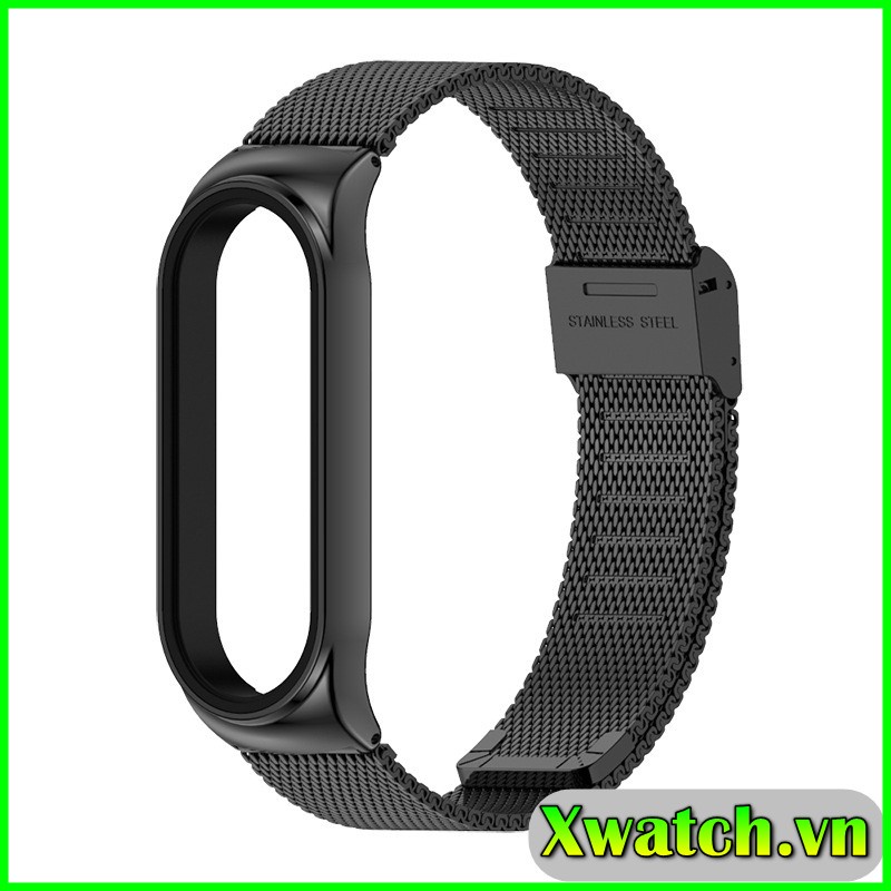 Dây đeo kim loại mắt lưới cho Xiaomi Miband 7 Mi Band 7 Mijobs