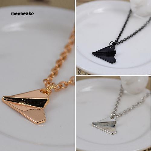 Vòng cổ mặt hình máy bay giấy dễ thương dành cho nam