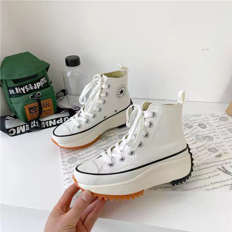 Giày Sneaker Thể Thao Nam Nữ Cổ Cao Nâng Chiều Cao Thời Trang All Star