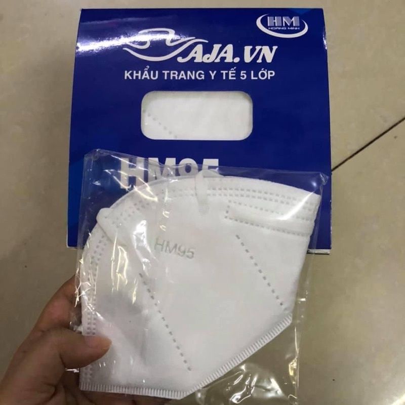 Set 2 cái khẩu trang y tế cao cấp 5 lớp HM95 MASK loại xịn