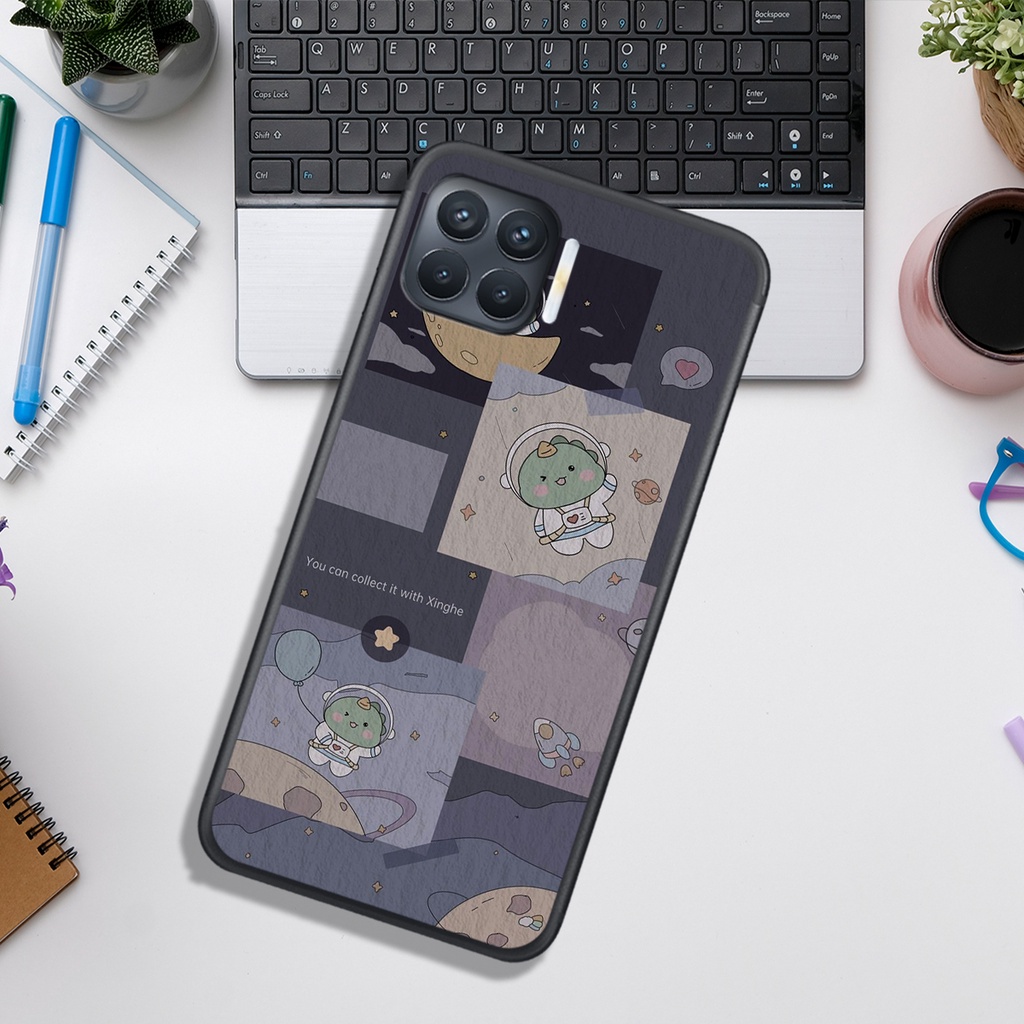 Ốp Lưng OPPO A 73 - A93  , In Hình Khủng Long Đáng Yêu.