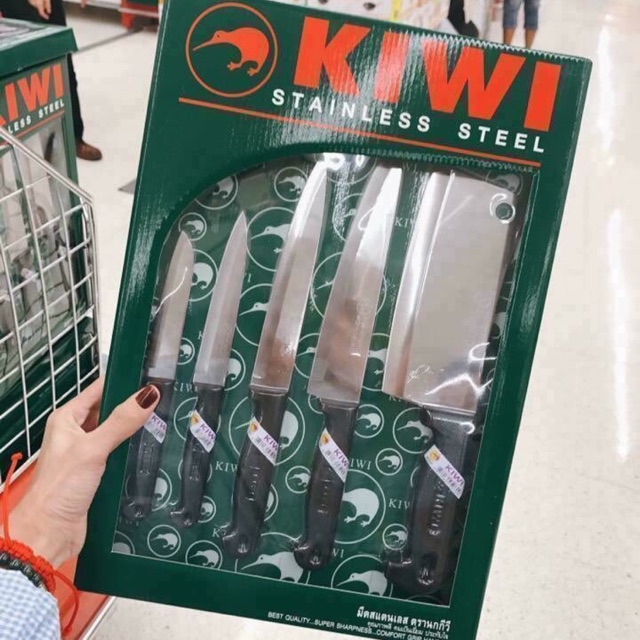 Bộ 5 set dao Kiwi hàng xách tay Thái Lan