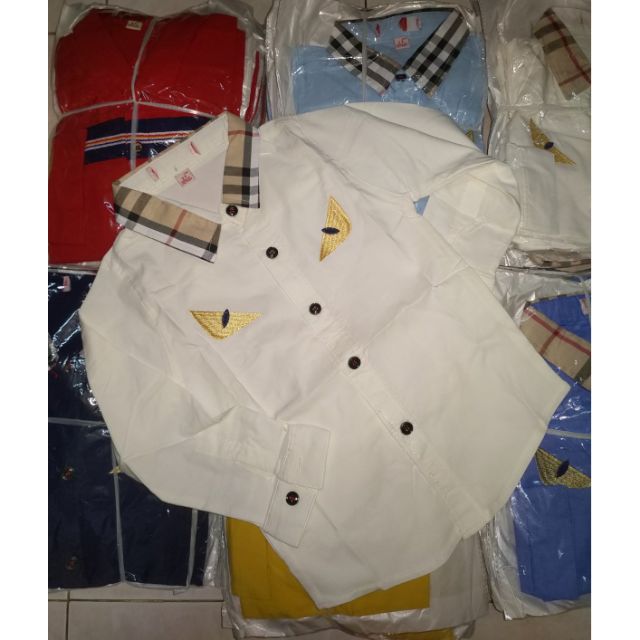 ÁO SƠ MI CỘC TAY BÉ TRAI XUẤT KHẨU 10-26KG DÀI TAY