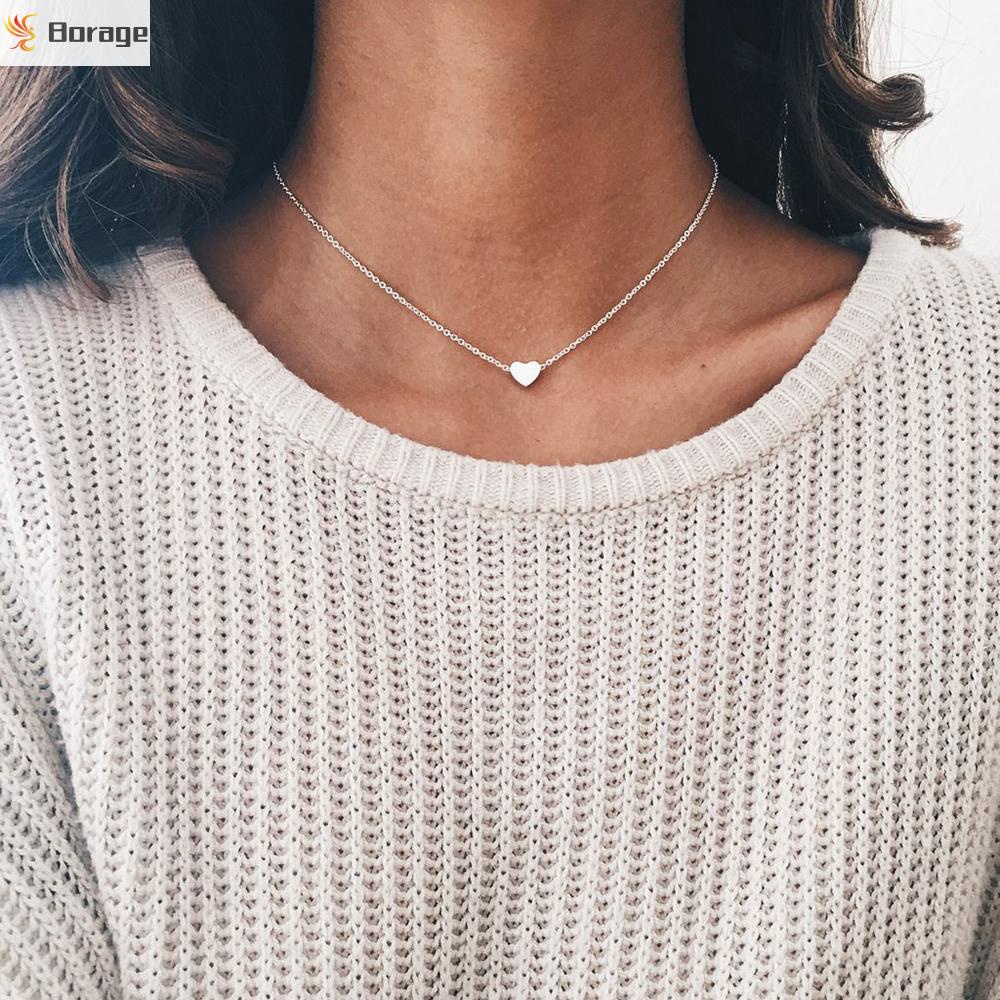 Vòng cổ mặt trái tim phong cách Bohemian thời trang cho nữ