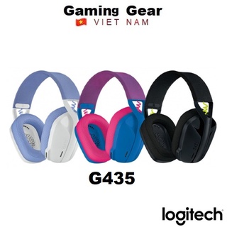Tai nghe Gaming không dây Bluetooth Logitech G435 ( Mic ảo tích hợp, nhẹ, PC/ Mobile/ PS5 )