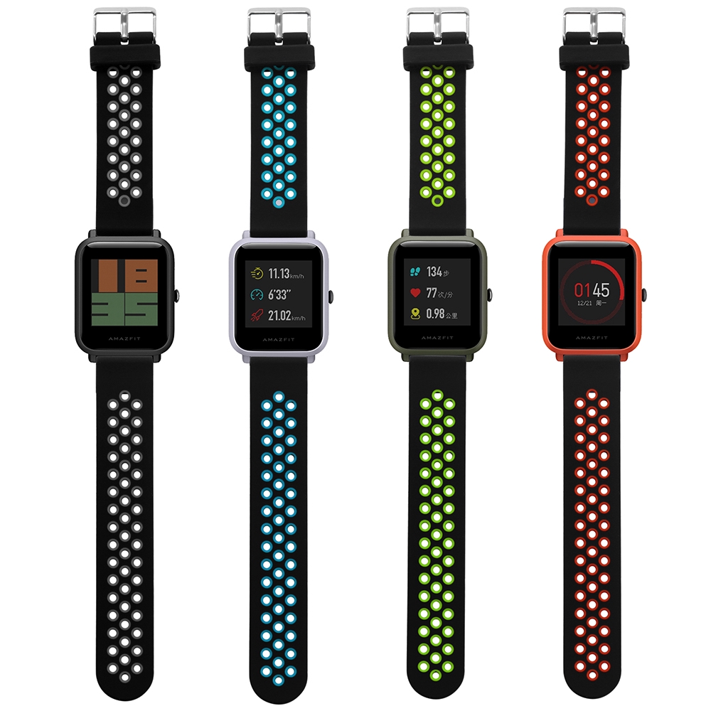 Silicone Dây Đeo Silicon Cho Đồng Hồ Thông Minh Huami Amazfit Bip Bit Pace Lite Youth