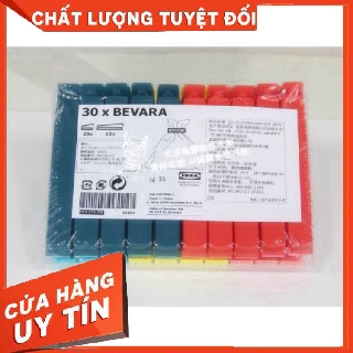 [ Hàng Chính Hãng ] KẸP TÚI IKEA BEVARA 30 chiếc