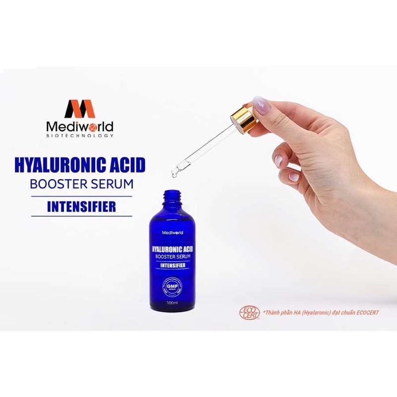 Serum HA cấp ẩm căng bóng da HYALURONIC ACID Booster 100ml Mediworld