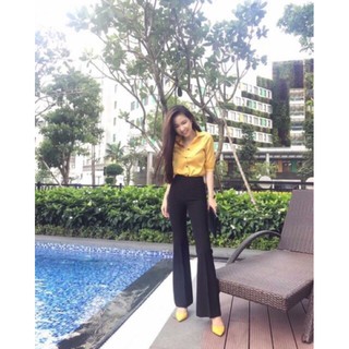 ( ảnh thật + clip )quần loe dáng đẹp
