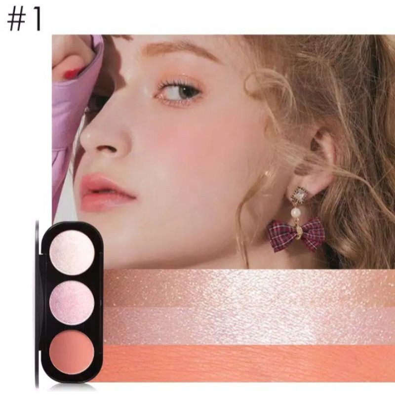 (hàng Mới Về) Bảng Phấn Má Hồng Và Bắt Sáng Focallure | BigBuy360 - bigbuy360.vn