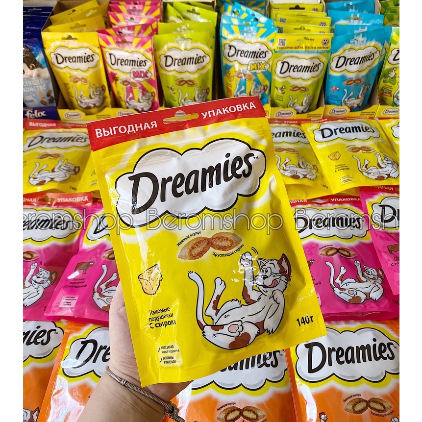 HẠT DINH DƯỠNG DREAMIES CHO MÈO 140G NHIỀU VỊ NHẬP NGA GIÁ CỰC RẺ