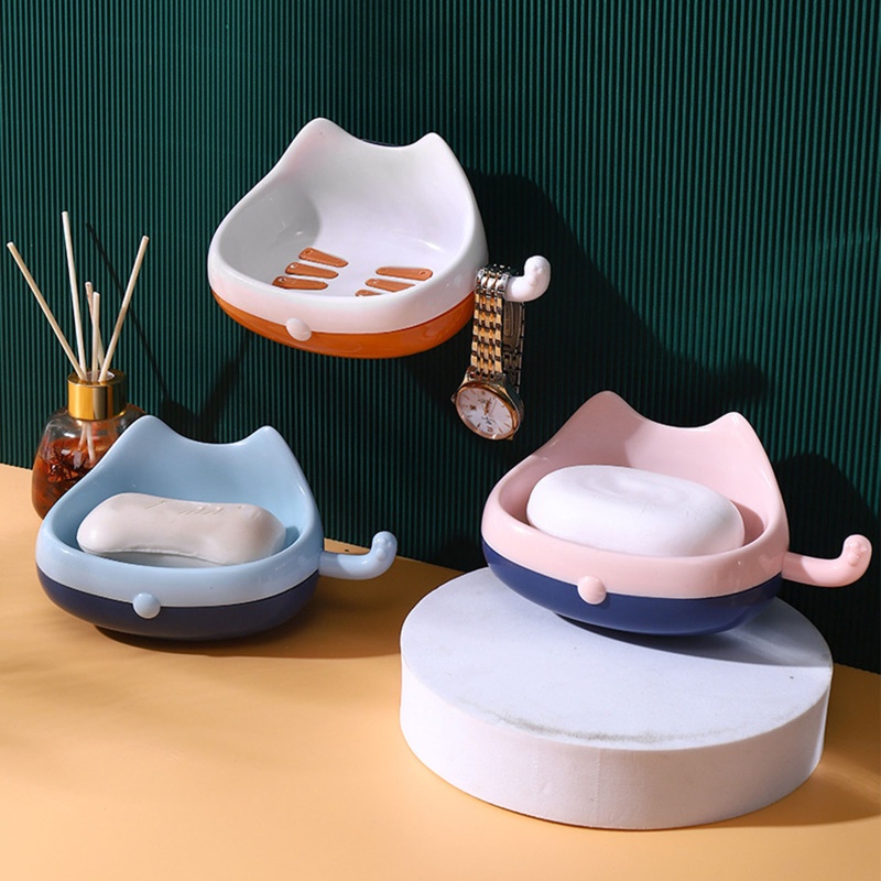 Khay đựng xà phòng, giá đựng xà phòng hình mèo cute