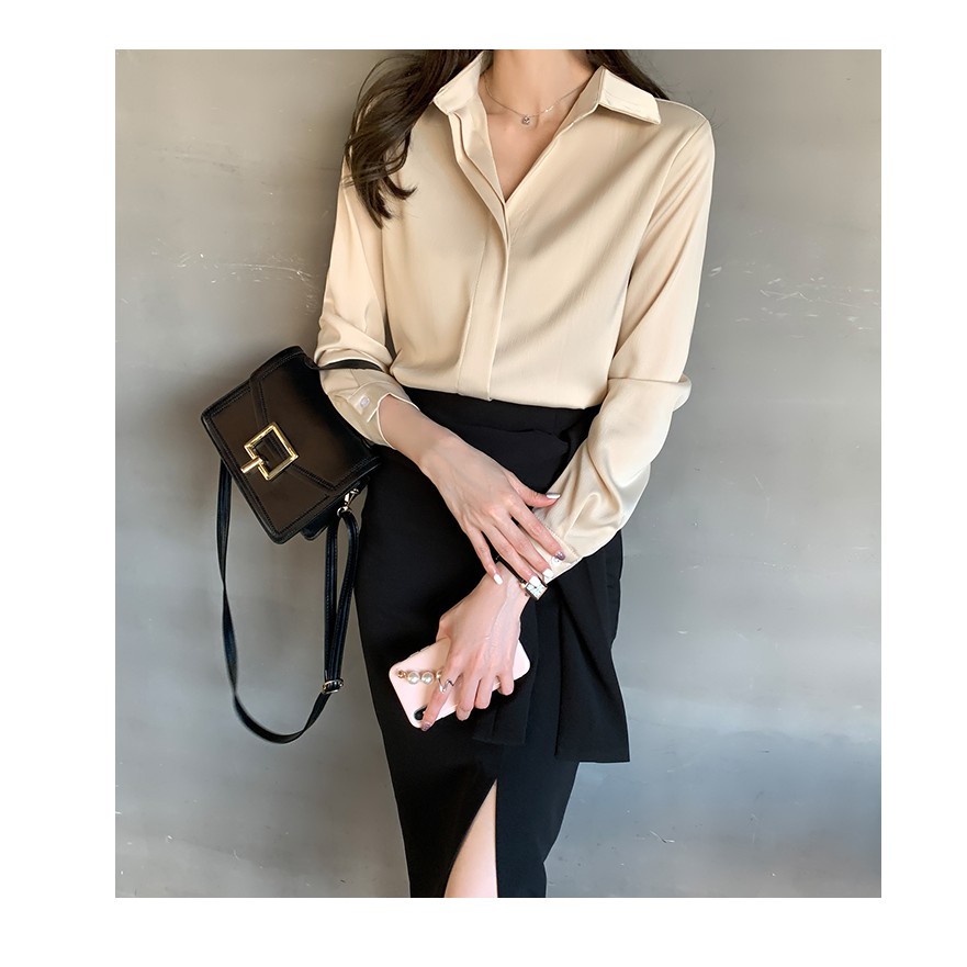 ( HÀNG SẴN) Áo Sơ Mi Nữ Công Sở Thanh Lịch SM57 - Hàng Quảng Châu Cao Cấp