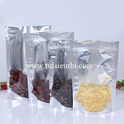 Combo 500g túi Zip 1 mặt bạc
