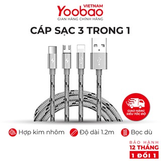 DÂY CÁP SẠC 3 TRONG 1 YOOBAO YB-453