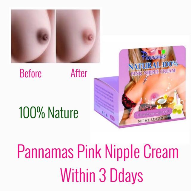 Kem Làm Hồng Nhũ Hoa Pannamas Pink Natural 100 Glutathione với Q10 trong vòng 3 ngày