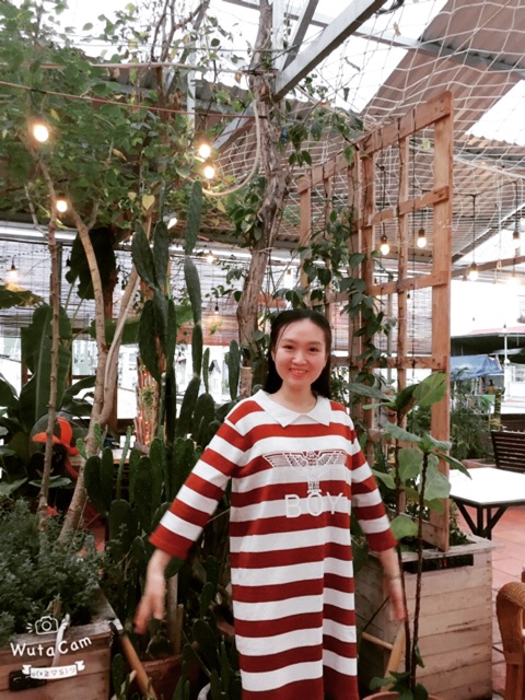 [HaoChin] Đầm kẻ dáng suông xinh xinh | BigBuy360 - bigbuy360.vn