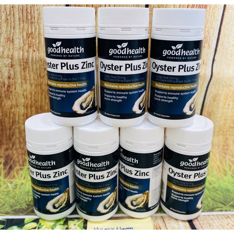 Hàu Cao Úc Oyster Plus Zinc Lọ 60 Viên