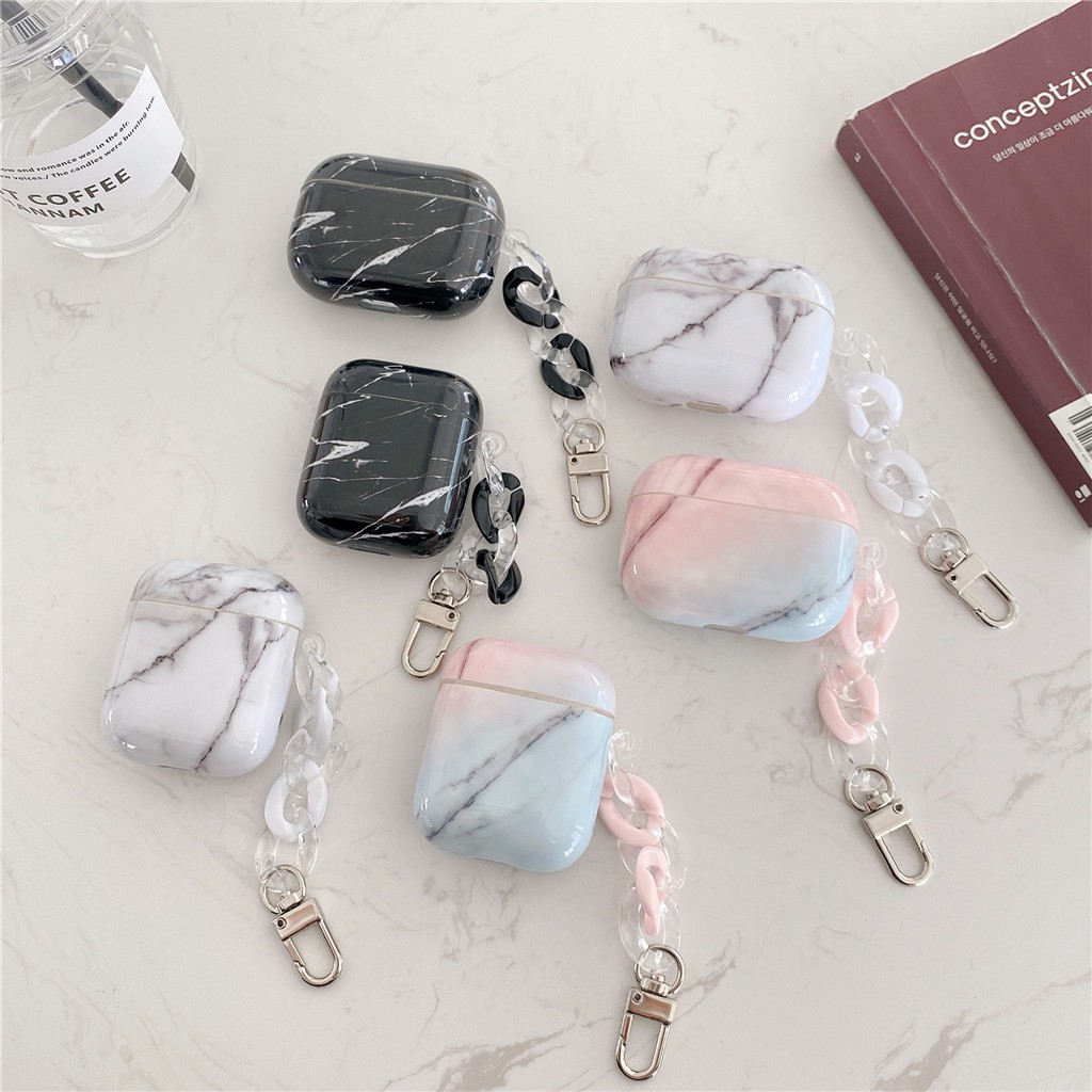 Vỏ đựng hộp sạc tai nghe họa tiết vân đá cho iPhone AirPods Pro AirPods 1/2 | BigBuy360 - bigbuy360.vn