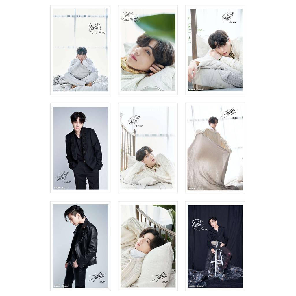 [Ép Lụa] Lomo Card 45 Ảnh BTS có chữ ký - DICON photoshoot