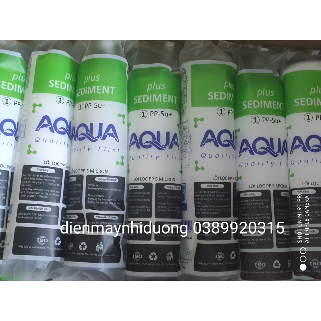 Lõi lọc nước 123 Aqua First cho máy lọc nước RO